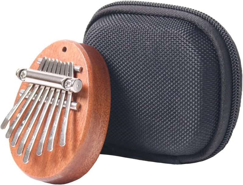 inDomit Kalimba Thumb Piano 8 Keys with Hard Protective Travel Case (Water Droplet shape） - Image 1